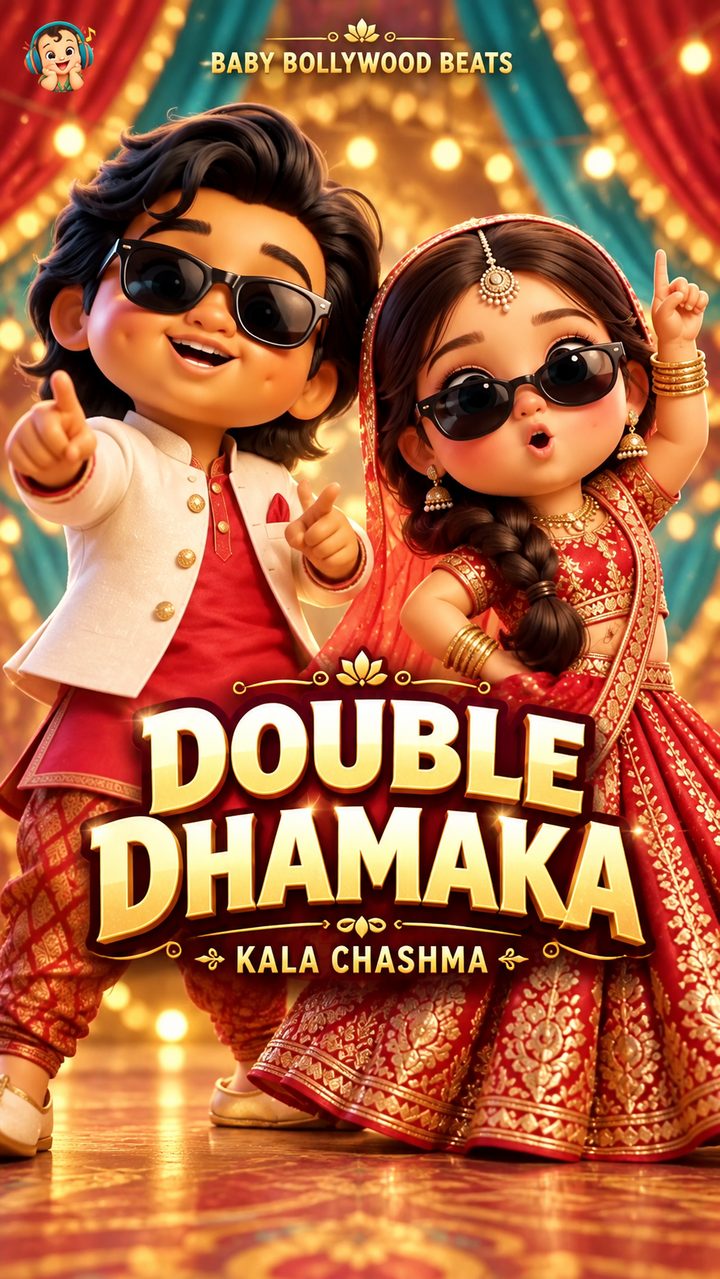 Double Dhamaka: two animated Bollywood dancers