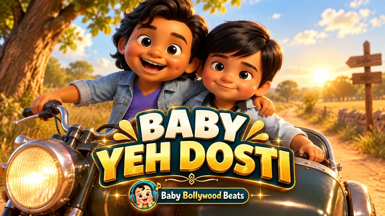 Baby Yeh Dosti: two young friends ride together in the countryside